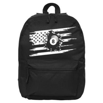 American Flag Billiards Apparel Billiards 16 in Basic Backpack