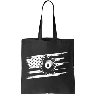 American Flag Billiards Apparel Billiards Tote Bag