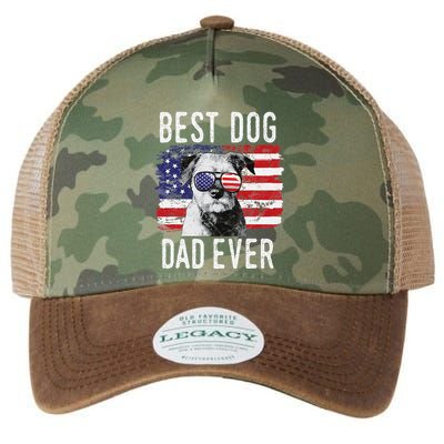 American Flag Best Dog Dad Ever Border Terrier Usa Legacy Tie Dye Trucker Hat