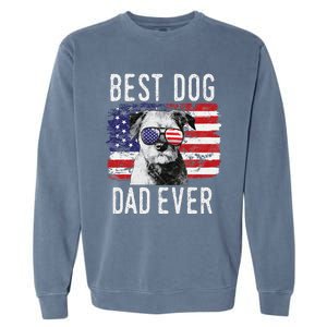 American Flag Best Dog Dad Ever Border Terrier Usa Garment-Dyed Sweatshirt