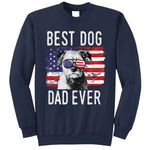 American Flag Best Dog Dad Ever Border Terrier Usa Sweatshirt