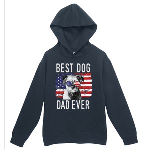 American Flag Best Dog Dad Ever Border Terrier Usa Urban Pullover Hoodie