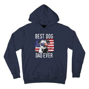 American Flag Best Dog Dad Ever Border Terrier Usa Tall Hoodie