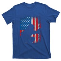 American Flag Baseball Catcher Usa Flag Baseball T-Shirt