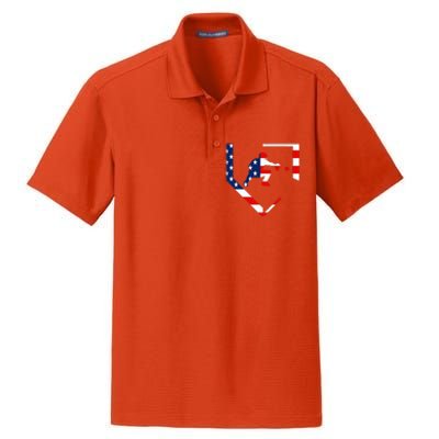 American Flag Baseball Catcher Gear Baseballin Dry Zone Grid Polo