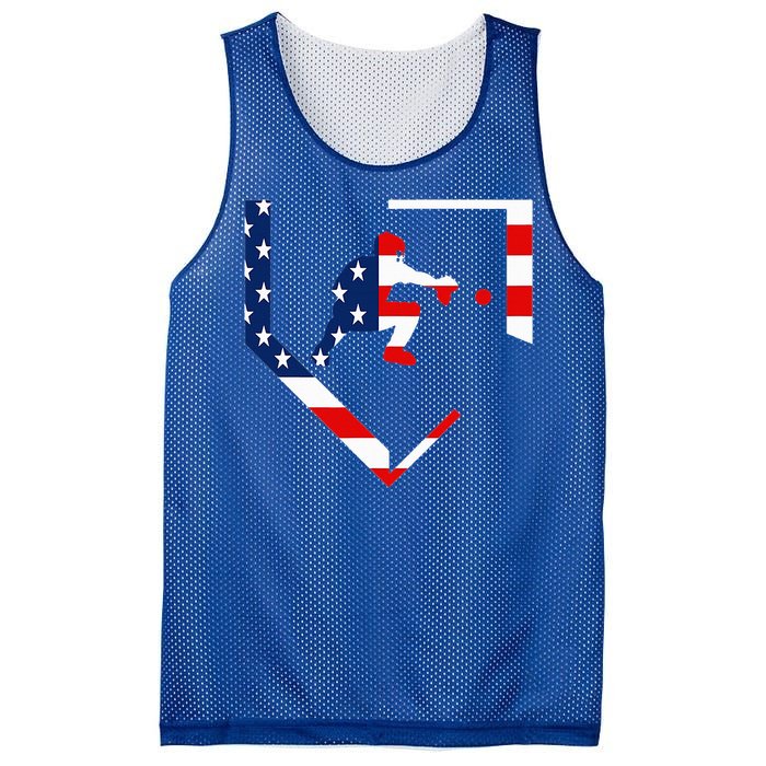 American Flag Baseball Catcher Gear Baseballin Mesh Reversible Basketball Jersey Tank