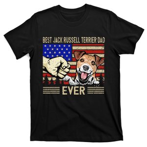 American Flag Best Jack Russell Terrier Dad Fathers Day T-Shirt