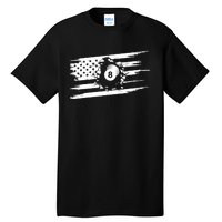 American Flag Billiards Cute Billiards Player Gift Tall T-Shirt