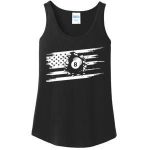 American Flag Billiards Cute Billiards Player Gift Ladies Essential Tank