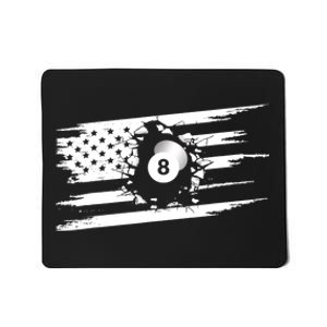 American Flag Billiards Cute Billiards Player Gift Mousepad