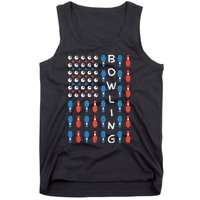 American Flag Bowling Bowler Gifts For Bowling Team Tank Top