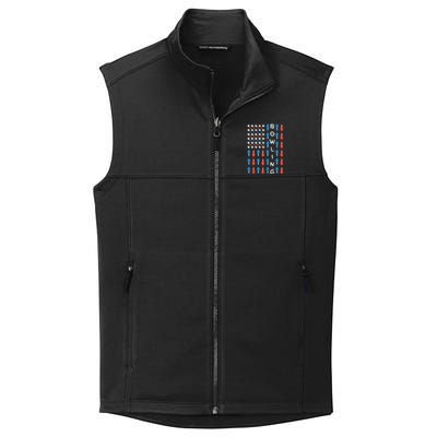 American Flag Bowling Bowler Gifts For Bowling Team Collective Smooth Fleece Vest