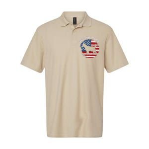 American Flag Blue Heeler Papa Red Australian Cattle Dog Dad Softstyle Adult Sport Polo