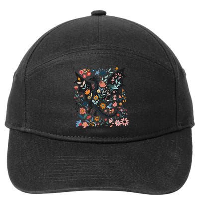 Abraxos Fantasy Bookish Floral Abraxos 7-Panel Snapback Hat