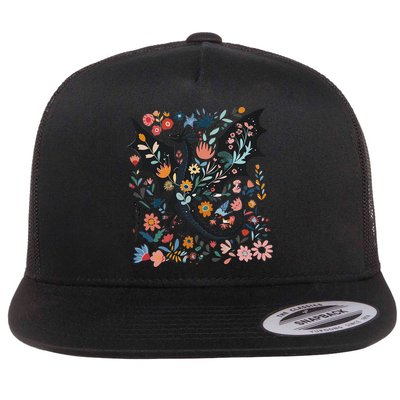 Abraxos Fantasy Bookish Floral Abraxos Flatbill Hat