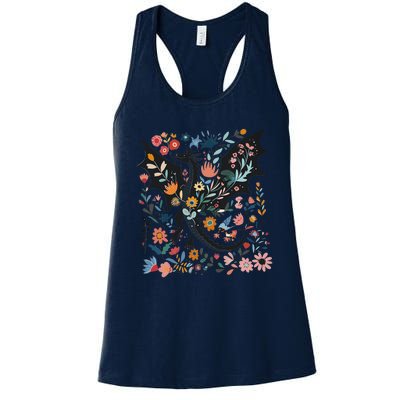 Abraxos Fantasy Bookish Floral Abraxos Women's Racerback Tank