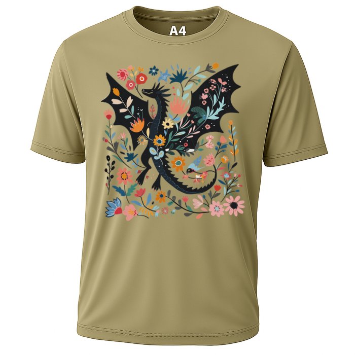 Abraxos Fantasy Bookish Floral Abraxos Cooling Performance Crew T-Shirt