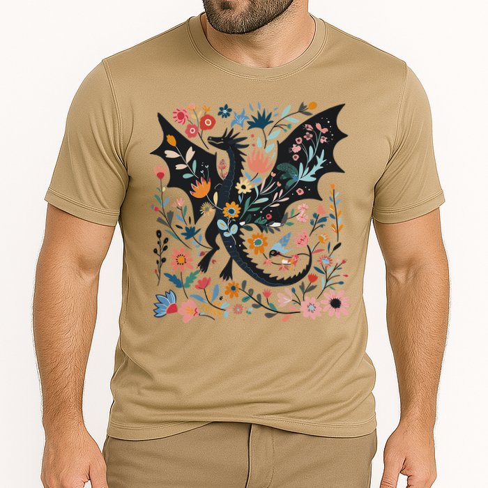 Abraxos Fantasy Bookish Floral Abraxos Cooling Performance Crew T-Shirt