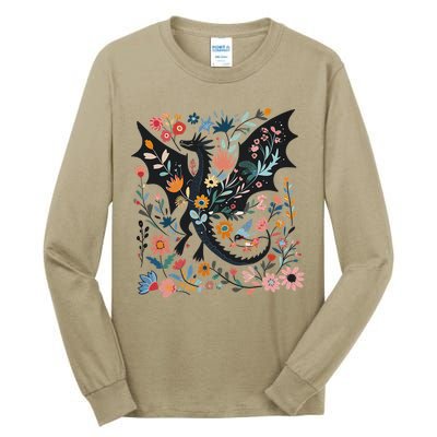 Abraxos Fantasy Bookish Floral Abraxos Tall Long Sleeve T-Shirt