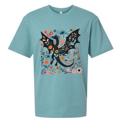Abraxos Fantasy Bookish Floral Abraxos Sueded Cloud Jersey T-Shirt