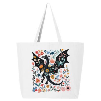 Abraxos Fantasy Bookish Floral Abraxos 25L Jumbo Tote