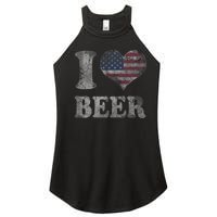 American Flag Beer 4th Of July Usa Women's Perfect Tri Rocker Tank