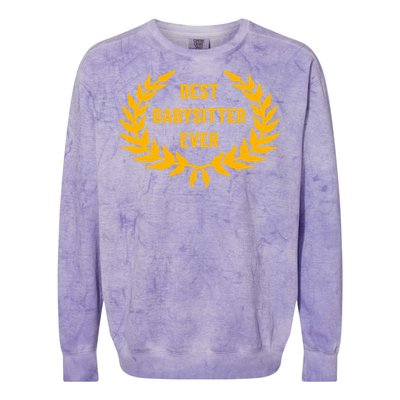 Award For Best Sitter Cool Gift Colorblast Crewneck Sweatshirt