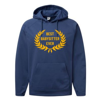 Award For Best Sitter Cool Gift Performance Fleece Hoodie