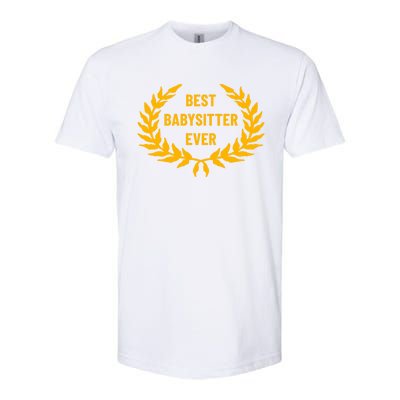 Award For Best Sitter Cool Gift Softstyle CVC T-Shirt