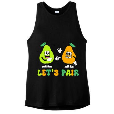 ABA Funny Behavior Analyst Therapist Let's Pair RBT  Ladies PosiCharge Tri-Blend Wicking Tank