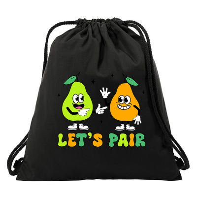 ABA Funny Behavior Analyst Therapist Let's Pair RBT  Drawstring Bag