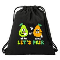 ABA Funny Behavior Analyst Therapist Let's Pair RBT  Drawstring Bag