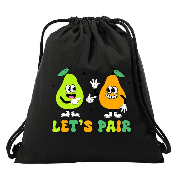 ABA Funny Behavior Analyst Therapist Let's Pair RBT  Drawstring Bag