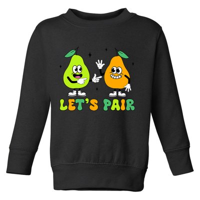 ABA Funny Behavior Analyst Therapist Let's Pair RBT  Toddler Sweatshirt