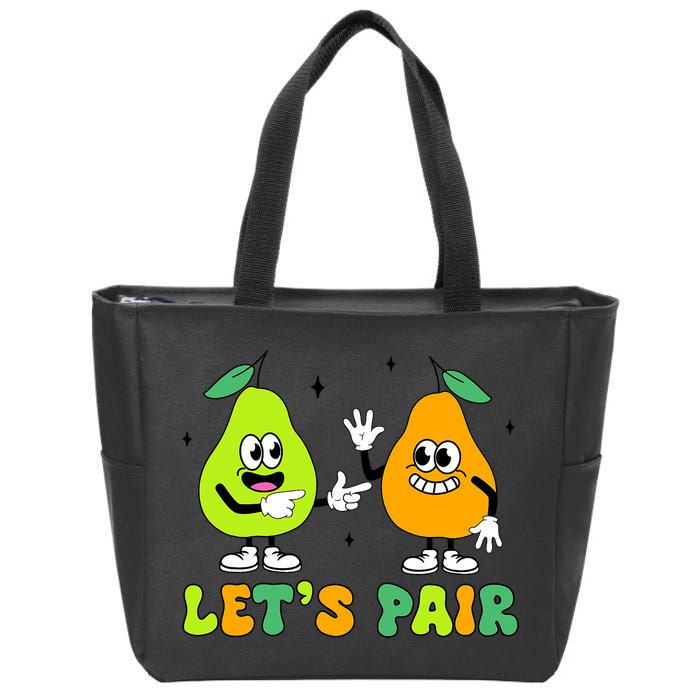 ABA Funny Behavior Analyst Therapist Let's Pair RBT  Zip Tote Bag