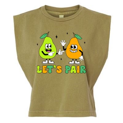 ABA Funny Behavior Analyst Therapist Let's Pair RBT  Garment-Dyed Women's Muscle Tee