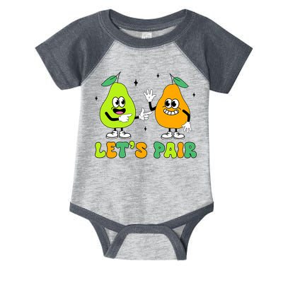 ABA Funny Behavior Analyst Therapist Let's Pair RBT  Infant Baby Jersey Bodysuit
