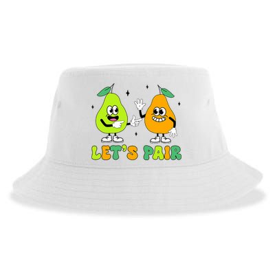 ABA Funny Behavior Analyst Therapist Let's Pair RBT  Sustainable Bucket Hat