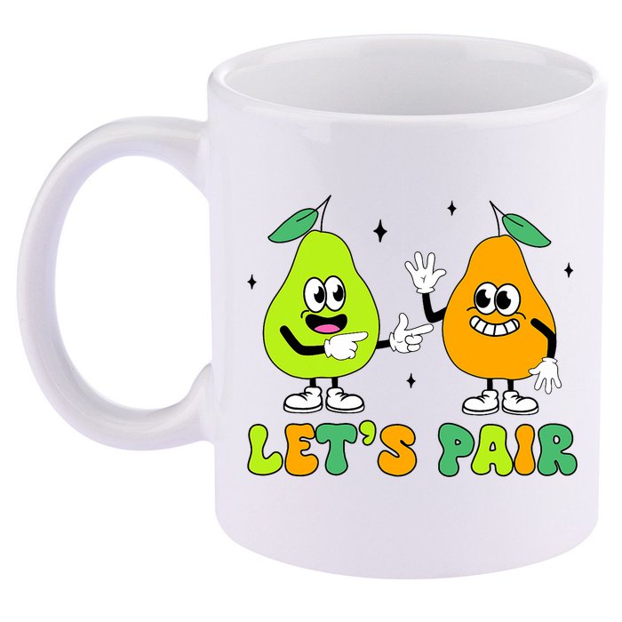 ABA Funny Behavior Analyst Therapist Let's Pair RBT  11oz C Handle Ceramic Mug