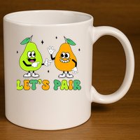 ABA Funny Behavior Analyst Therapist Let's Pair RBT  11oz C Handle Ceramic Mug