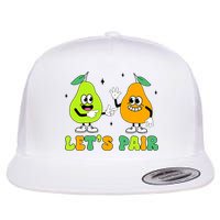ABA Funny Behavior Analyst Therapist Let's Pair RBT  Flat Bill Trucker Hat