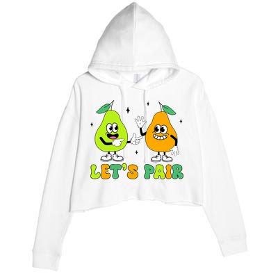 ABA Funny Behavior Analyst Therapist Let's Pair RBT  Crop Fleece Hoodie
