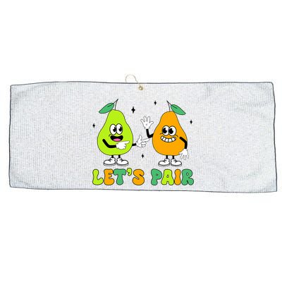 ABA Funny Behavior Analyst Therapist Let's Pair RBT  Large Microfiber Waffle Golf Towel