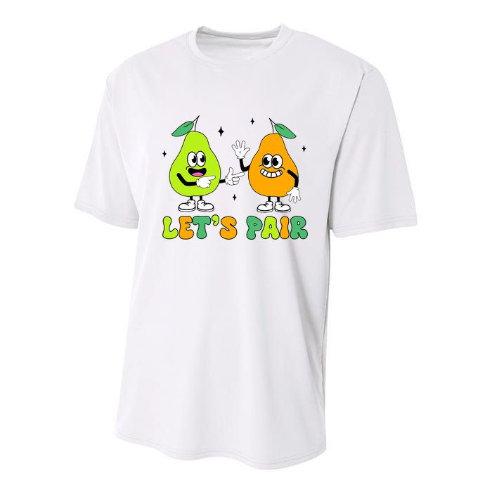 ABA Funny Behavior Analyst Therapist Let's Pair RBT  Youth Performance Sprint T-Shirt