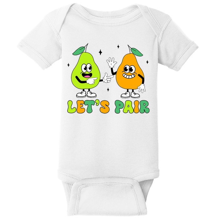 ABA Funny Behavior Analyst Therapist Let's Pair RBT  Baby Bodysuit