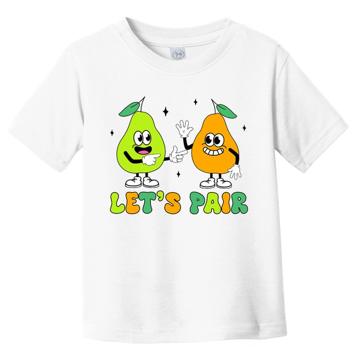 ABA Funny Behavior Analyst Therapist Let's Pair RBT  Toddler T-Shirt