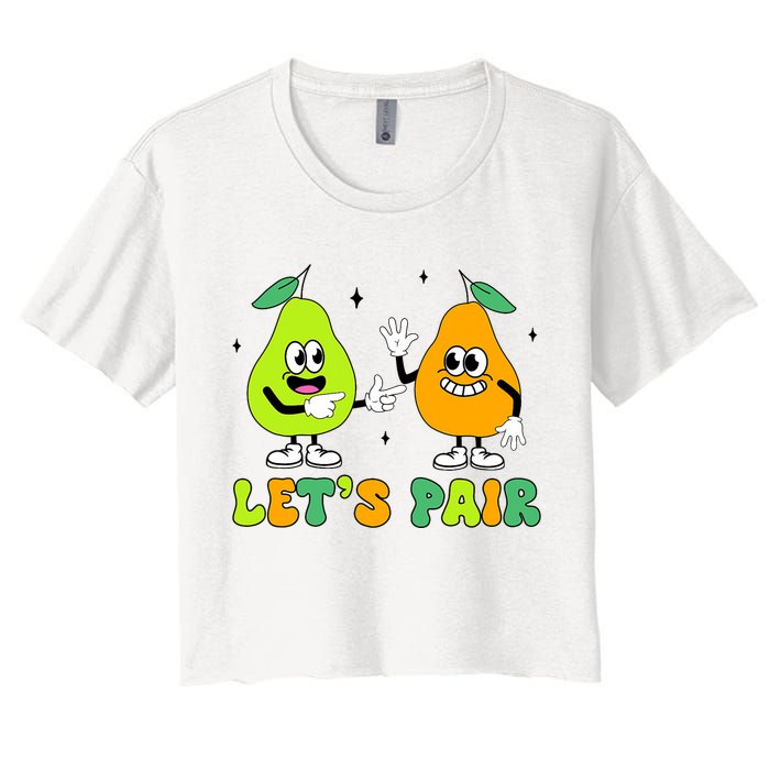 ABA Funny Behavior Analyst Therapist Let's Pair RBT  Crop Top