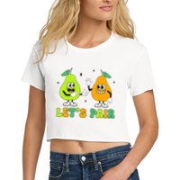 ABA Funny Behavior Analyst Therapist Let's Pair RBT  Crop Top