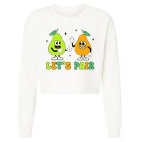 ABA Funny Behavior Analyst Therapist Let's Pair RBT  Cropped Pullover Crew