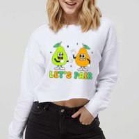 ABA Funny Behavior Analyst Therapist Let's Pair RBT  Cropped Pullover Crew
